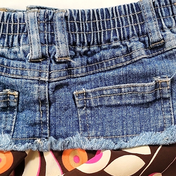 Mary-Kate and Ashley Girl's Size 4 Denim Jean Embroidered Retro Flower S… - Picture 6 of 7